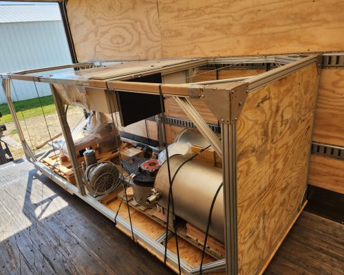 Vermiculite equipment packed to ship.